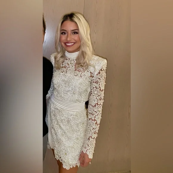 Zhivago Bridal Lace Dress, Originally $850, Size US 4 - Picture 2 of 11